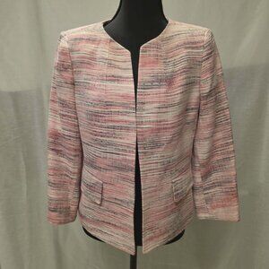 KASPER JACKET COAT SEPARATES MULTICOLOR SIZE 6